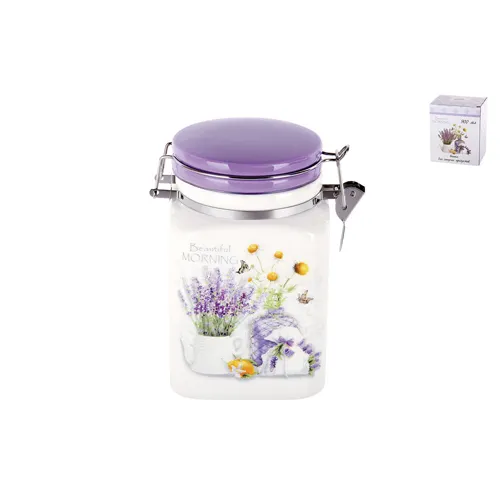 Banka d/syp.produktov 900ml s klipsoj p/up, Lavanda ZFC415-39_1