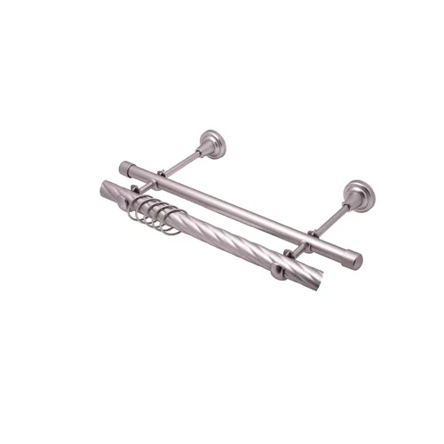 Karniz kovanyj Le-Grand d25/16 mm 2 m OPTI TVIST serebro matovoe 2-h ryadnyj GP_1