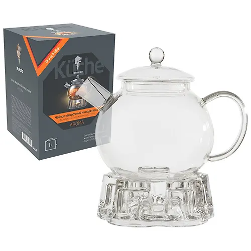 CHajnik zavarochnyj na podstavke AROMA, obem:1000 ml (borosilikatnoe steklo, filtr iz nerzh.stali) ar_1