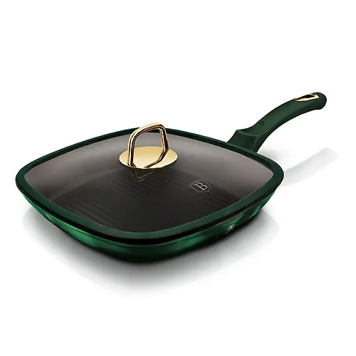 Emerald Collection Metallic Line Gril-skovoroda so steklyannoj kryshkoj 28sm art.6051-BH_1