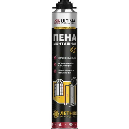 Pena montazhnaya Ultima PRO 65 ognestojkaya 850 ml_1