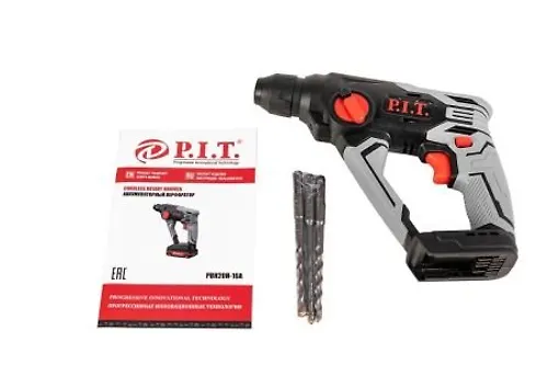 Akkum. perforator P.I.T. PBH20H-16A SOLO (20V, 1,2Dzh, 2-h rezh. maks.bur 16mm, sds-plus, korobka)_4