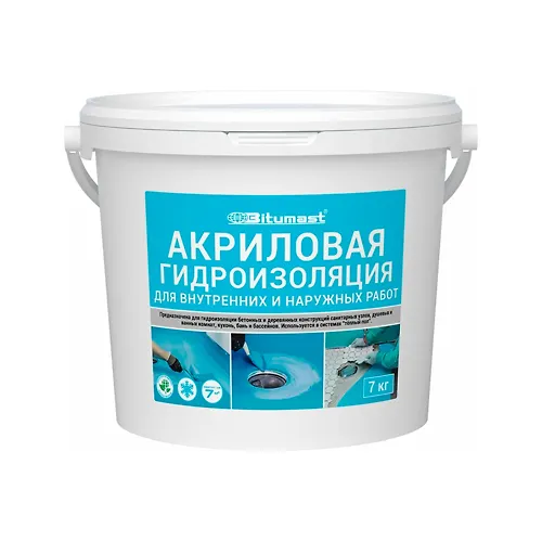 Akrilovaya gidroizolyatsiya BITUMAST (7kg / pe)_1
