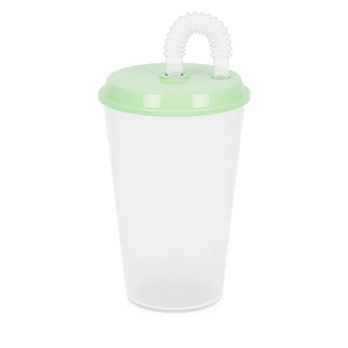 Stakan 0,5l (s kryshkoj i trubochkoj) (zelenyj) (up.30) M8993 g.Oktyabrskij_1
