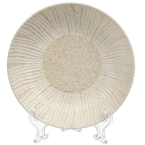 Tarelka supovaya, keramika, 19 sm, 0.7 l, kruglaya, Dyuna, Daniks, A15395SH0479, bezhevaya_1