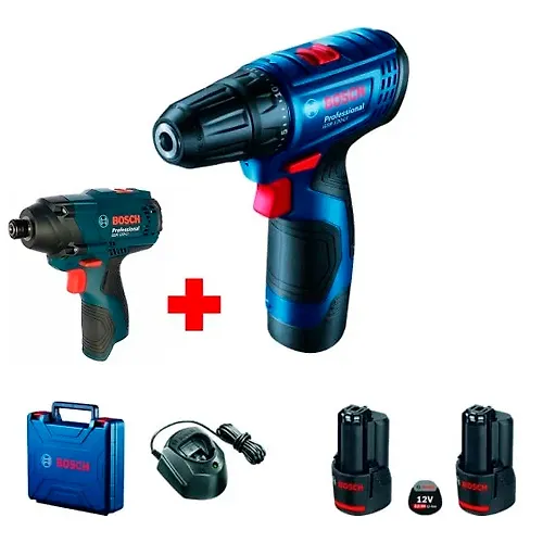 Akkumulyatornaya drel- shurupovert Bosch GSR+GDR 120 2 x 2 Ach +ZU_1
