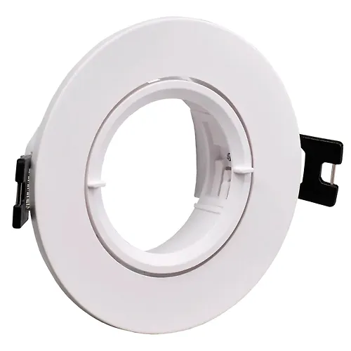 LIGHTING Svetilnik 4105 vstraivaemyj pod lampu MR16 krug plastikovyj belyj IEK_1