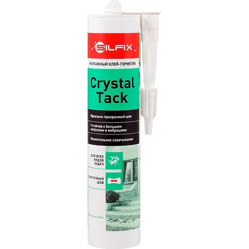 Klej montazhnyj Silfix Crystal Tack montazhnyj, prozrachnyj 280 ml (12)_1