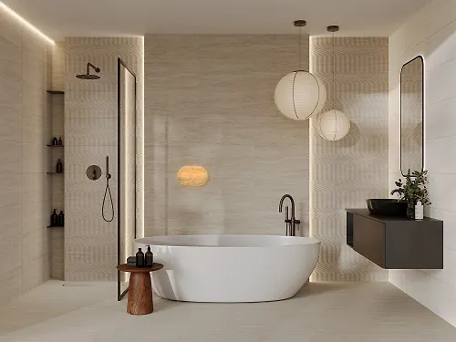 Plitka Gracia Ceramica Travertin bezh niz/Travertine beige wall 03 300h600 (1,44 kv.m)_2