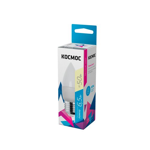Svetodiodnaya lampa KOSMOS CN 6,5W 220V E27 3000K_1