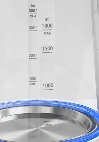 CHajnik Candy CK-301, steklo, 1,8 l, 2200 Vt, serebro_4
