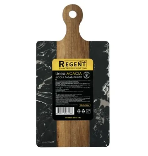 Doska razd.pryamoug. s ruchkoj vstavka chernyj mramor 35h18h1,2sm Linea ACACIA art.93-AC-1-02 (REGENT)_1