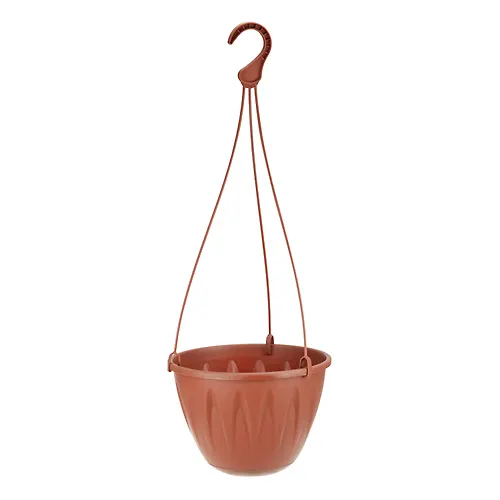 Kashpo ALITSIYA podvesnoe IDEA D250mm s poddonom terrakotovyj M3116_1