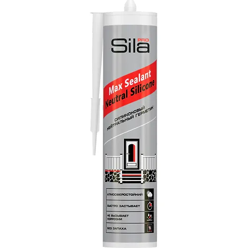Germetik silikonovyj nejtralnyj SILA PRO Max Silicone belyj 280ml_1