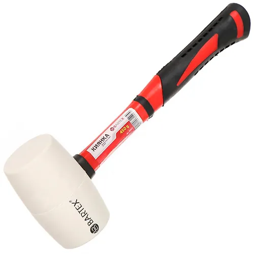 Kiyanka 450 g, rezina, belaya, rukoyatka fiberglassovaya, Bartex (364675)_1