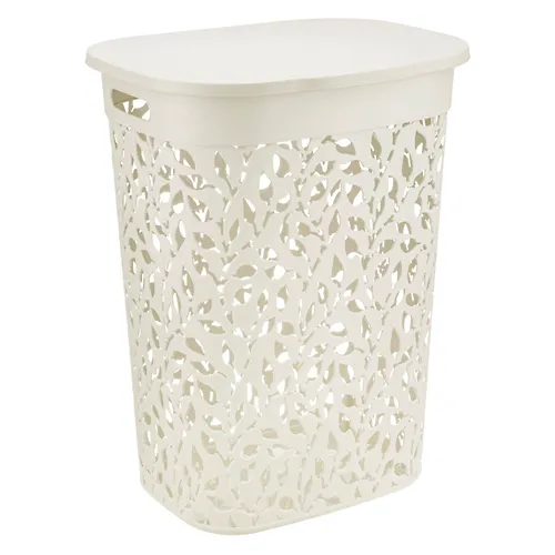 Korzina dlya belya FLORA IDEA 55l belyj rotang 445x360x580mm M2621_1