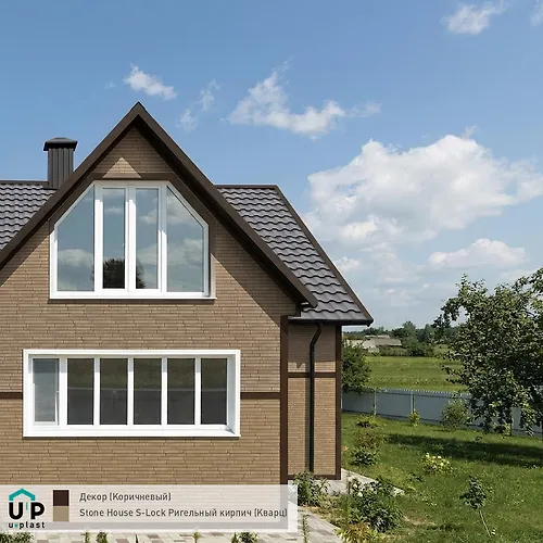 Sajding YU-Plast Stoun-Haus S-Lok Rigelnyj Kirpich Kvarts (1,94 h 0,29 = 0,5626 kv.m)_2
