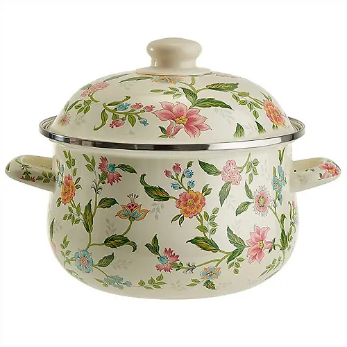 MetaLLoni EM-1506 Kastryulya emalirovannaya s emalirovannoj kryshkoj 2,8 l,d=20sm,