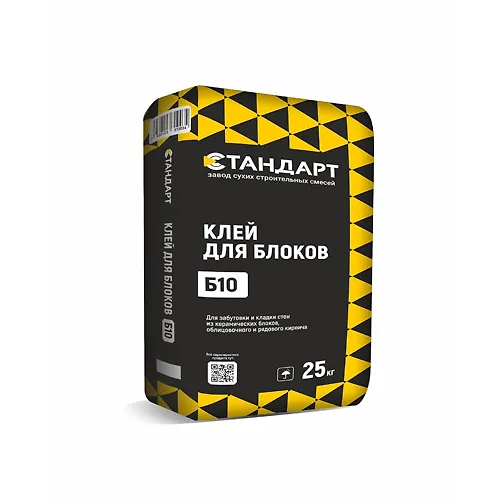 Klej dlya blokov Standart B10 zimnij 25 kg (1 poddon - 60 sht)_1