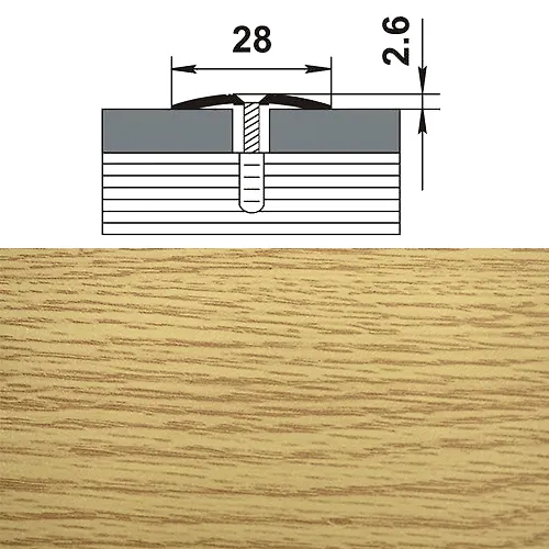 Profil stykoperekryvayuschij PS 03-2.1350. 082 dub svetlyj_1