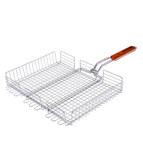 Reshetka gril 315h410h70mm obemnaya hromir. Camping// Palisad art.69562_1