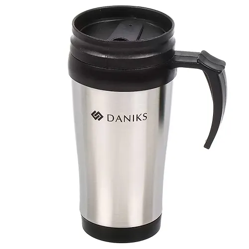 Termokruzhka nerzhaveyuschaya stal, plastik, 0.4 l, Daniks, kolba plastik, serebryanaya, SL-109B (456636)_1