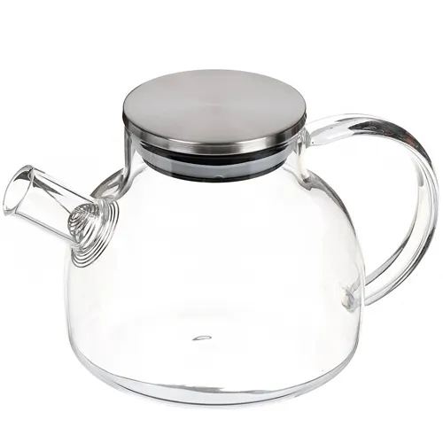 CHajnik zavarochnyj steklo, 0.6 l, s sitechkom, s metallicheskoj kryshkoj, Y4-6131 (423124)_1
