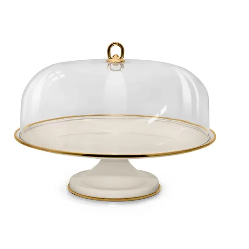 Tortnitsa emalirovannaya na nozhke, plastikovaya kryshka, d=31cm kod.R7731 Turtsiya_2