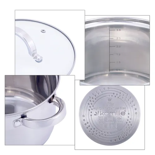 Nabor posudy 12 pr. (kastryuli 1.8l,2.5l,3.8l,5.8l; kovsh 1.8l; sk O24sm mram.) iz nerzh. stali 5634S_7