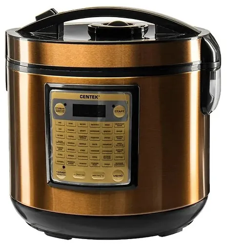 Multivarka Centek CT-1495 Black Ceramic <zoloto> 900Vt, 5l, KERAM. POKR-E CHASHI, 42progr +multishef_1