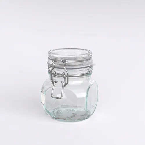 Banka steklyannaya 350ml. (15sht up) BUG v komplekte s zamkom, uplotnitelem prozr_1