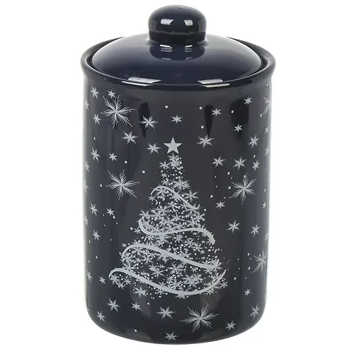 Banka dlya sypuchih prod., dolomit, 0.75 l, 10h10h16.6 sm, s kr., Daniks, Skazochnyj prazdnik (453380)_1