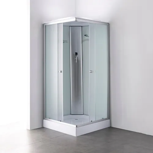Dushevaya kabina EvaGold kvadrat F101WS-Q (100*100,niz.pod.,rifl.stek.bel.sten.,hrom matovyj prof.4k.)_1