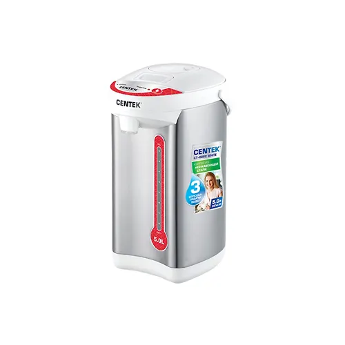 Termopot Centek CT-0082 White 5l, 750Vt, 3 sposoba podachi vody, korpus iz nerzh.stali_1