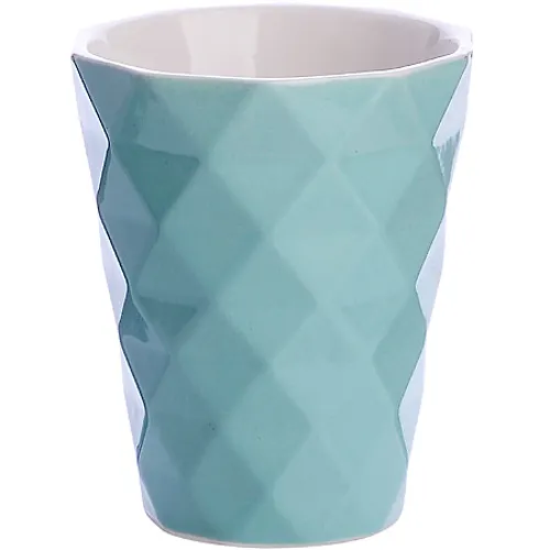 9-31354-2 Kruzhka 340ml s relefom Turquoise LR (h36) 