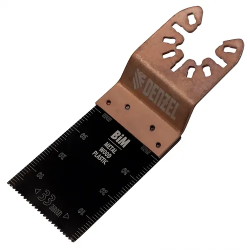 Nasadka dlya MFI rezhuschaya pazovaya pryamaya, BiM, po metallu i derevu, 33 x 1,4 mm, melkij zub// Denzel a_1
