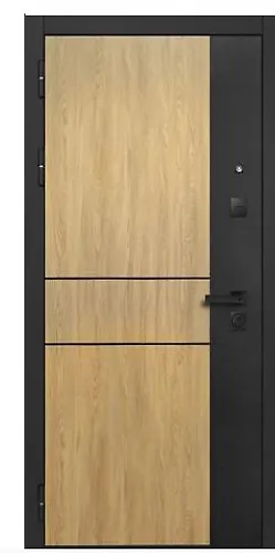 Dver met.9 sm MDF/MDF Smart 2 Steklo chernoe 860 levaya (Rossiya)_2