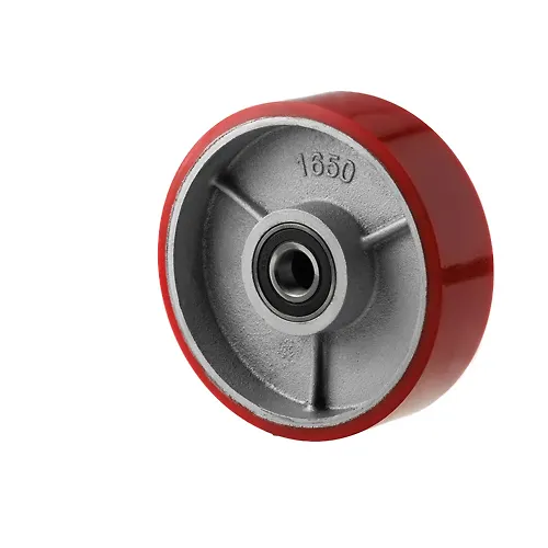 Koleso dlya gidravlicheskih telezhek R50+1 160/50 mm (polioretan) TOR industries_1