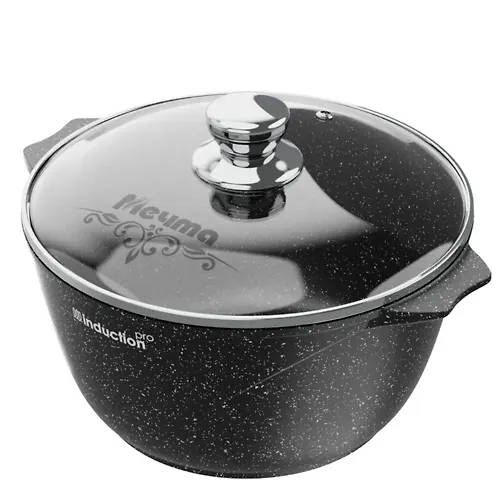 Kastryulya induktsionnaya 5l AP Granit black Induction Pro.art.45802I_1