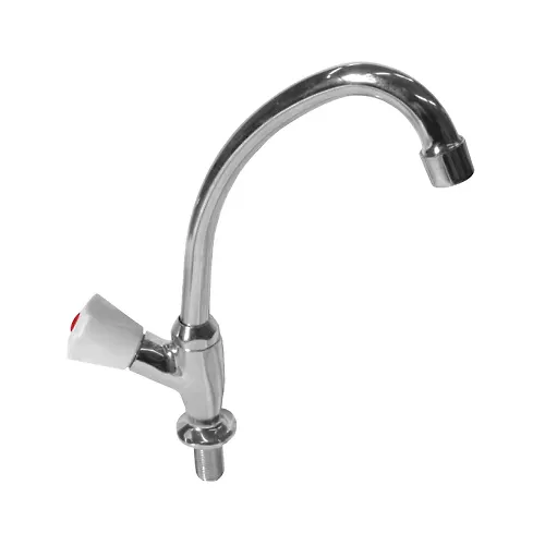 Kran TSS KrN-11/2 belyj, rezinovaya kran-buksa, plastikovyj mahovik, nastolnyj, gajka, Standart Podolsk_1