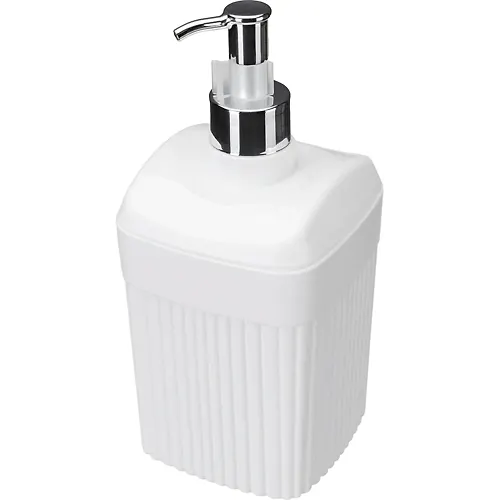 Dispenser dlya zhidkogo myla Velvet Econova 90h90h187mm, 0,65l (belyj) 435220916_1