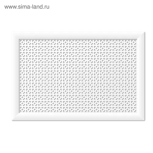 Ekran dlya radiatora Todiko De Luxe 90 h 60sm Damasko Belyj_1