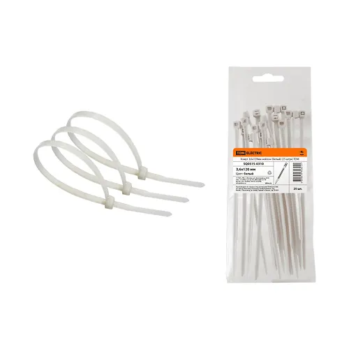 Homut 3,6h120mm nejlon (belyj) (25 shtuk) TDM (SQ0515-0310)_1