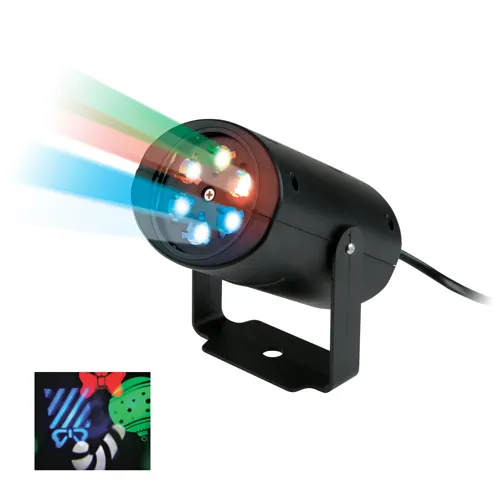 Svetodiodnyj svetilnik-proektor. ULI-Q306 4W/RGB BLACK XMAS Proektsiya «rozhdestvo» UL-00001188_1