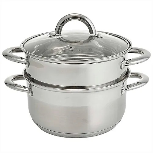 WEBBER BE-0210 Kastryulya-parovarka nerzh.stal d=20*cm, 5 litrov, 2 urovnya(4)_1