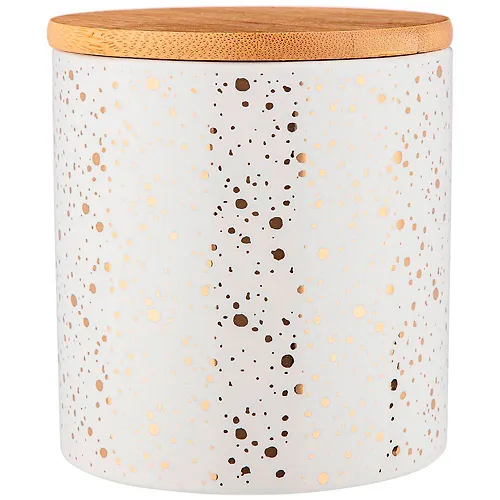 Emkost dlya sypuchih produktov s bambuk.kryshkoj 10*10*10.6 sm. / 430 ml. 490-437_1