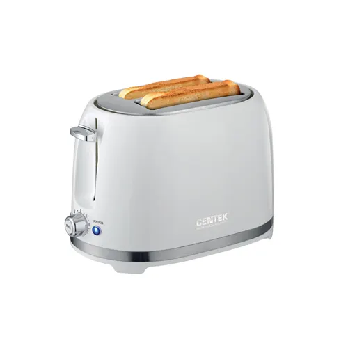 Toster Centek ST-1432 WHITE 850Vt, 7 ur. prozharki, 2 tosta, poddon, stop, podogrev, razmorozka_1