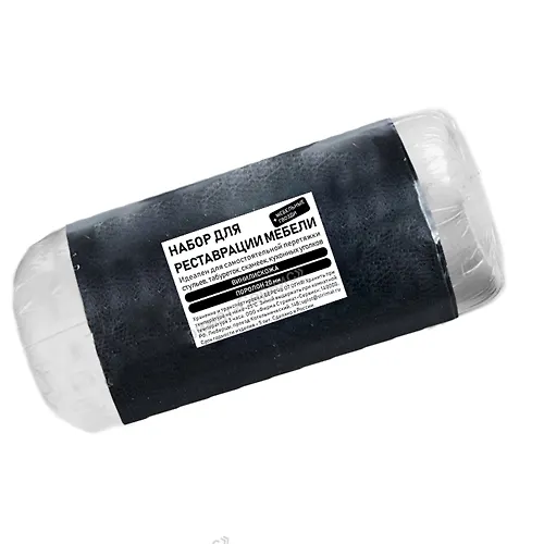 Nabor dlya restavratsii i peretyazhki mebeli 100 h 100sm (kozha, porolon 22kg/m3, 20mm, gvozdi) (chernyj)_1