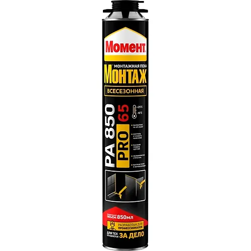 Pena montazhnaya Moment Montazh PRO 65 RA 850ml. 3048221_1