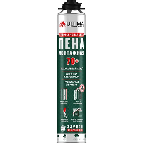 Pena montazhnaya Ultima Pro 70+ professionalnaya ZIMNYAYA 850 ml_1